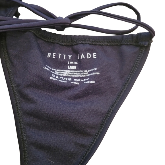 Betty Jade Swim Thong Bikini Bottom Size Large - Picture 3 of 4